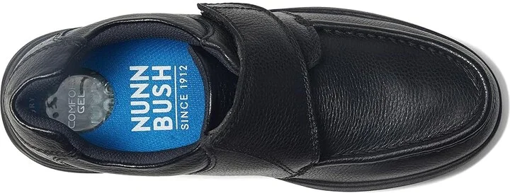 Nunn Bush Cam Velcro Men's Shoes Black : 7 M (D), Leather - Image 3