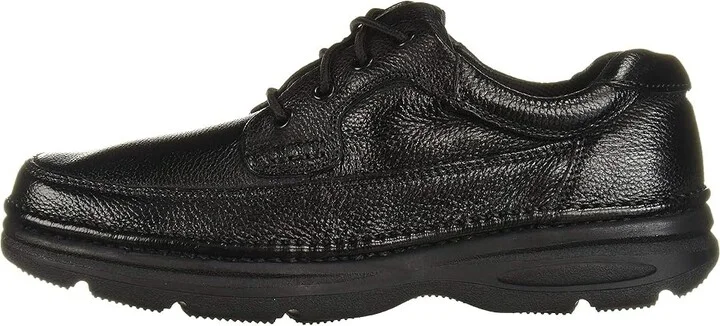 Nunn Bush Cameron Comfort Walking Oxford Men's Lace Up Moc Toe Shoes Black Tumbled Leather : 8 W (EE) - Image 6