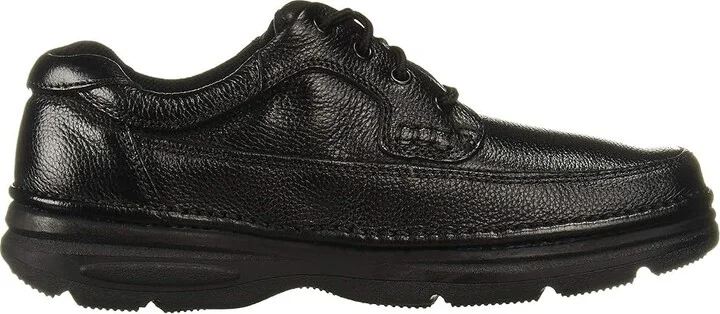 Nunn Bush Cameron Comfort Walking Oxford Men's Lace Up Moc Toe Shoes Black Tumbled Leather : 8 W (EE) - Image 7