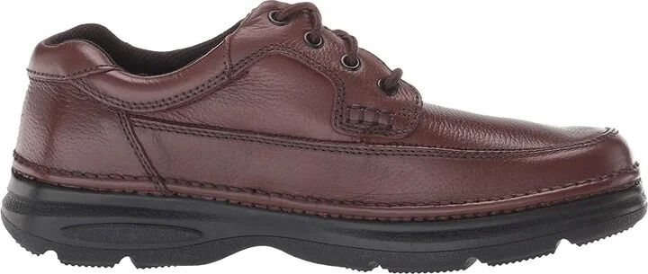 Nunn Bush Cameron Comfort Walking Oxford Men's Lace Up Moc Toe Shoes Brown Tumbled Leather : 7 M (D) - Image 7