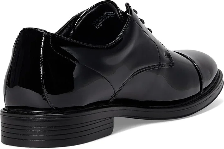 Nunn Bush Centro Flex Cap Toe Oxford Men's Shoes Black 1 : 9 W (EE), Synthetic/Leather - Image 4