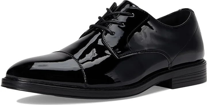 Nunn Bush Centro Flex Cap Toe Oxford Men's Shoes Black 1 : 9 W (EE), Synthetic/Leather - Image 5