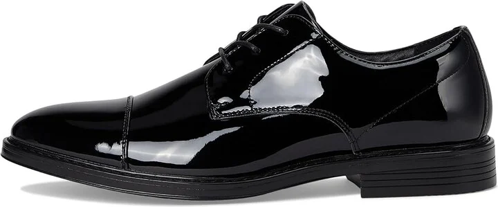 Nunn Bush Centro Flex Cap Toe Oxford Men's Shoes Black 1 : 9 W (EE), Synthetic/Leather - Image 6