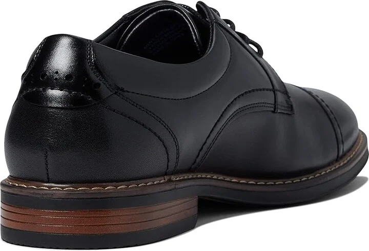 Nunn Bush Centro Flex Cap Toe Oxford Men's Shoes Black : 7 M (D), Synthetic/Leather - Image 4