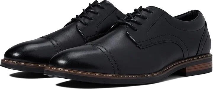 Nunn Bush Centro Flex Cap Toe Oxford Men's Shoes Black : 7 M (D), Synthetic/Leather