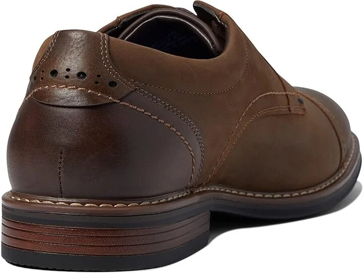 Nunn Bush Centro Flex Cap Toe Oxford Men's Shoes Brown Crazy Horse : 7 M (D), Synthetic/Leather - Image 4