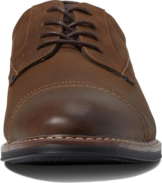 Nunn Bush Centro Flex Cap Toe Oxford Men's Shoes Brown Crazy Horse : 7 M (D), Synthetic/Leather - Image 5
