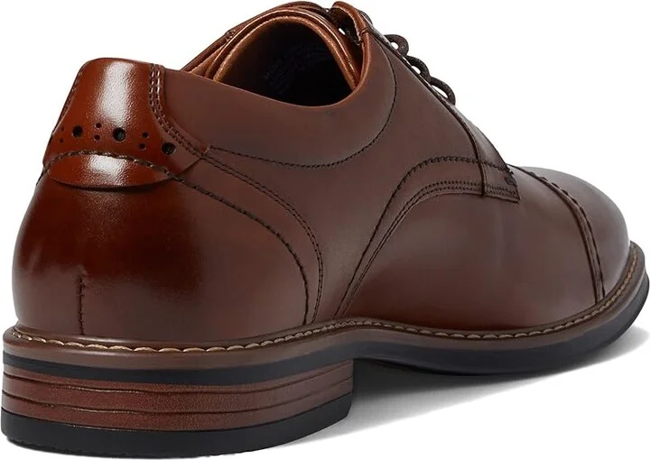 Nunn Bush Centro Flex Cap Toe Oxford Men's Shoes Cognac : 7 M (D), Synthetic/Leather - Image 4