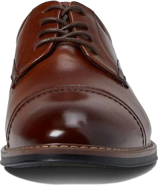 Nunn Bush Centro Flex Cap Toe Oxford Men's Shoes Cognac : 7 M (D), Synthetic/Leather - Image 5