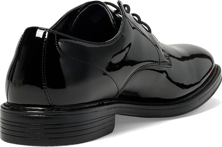 Nunn Bush Centro Flex Formal Plain Toe Oxford Men's Lace Up Wing Tip Shoes Black Patent : 7.5 M (D), Leather - Image 4