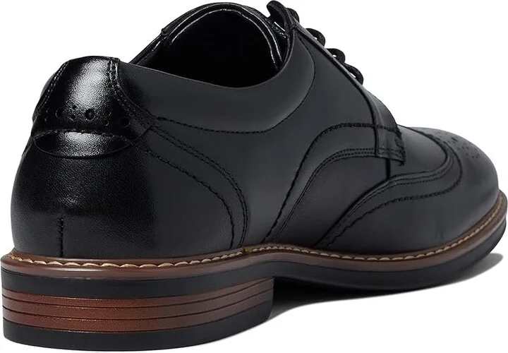 Nunn Bush Centro Flex Wing Tip Oxford Men's Shoes Black : 7 M (D), Synthetic/Leather - Image 4