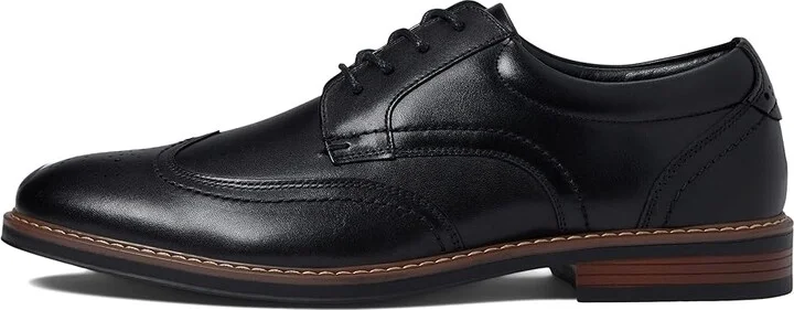 Nunn Bush Centro Flex Wing Tip Oxford Men's Shoes Black : 7 M (D), Synthetic/Leather - Image 6
