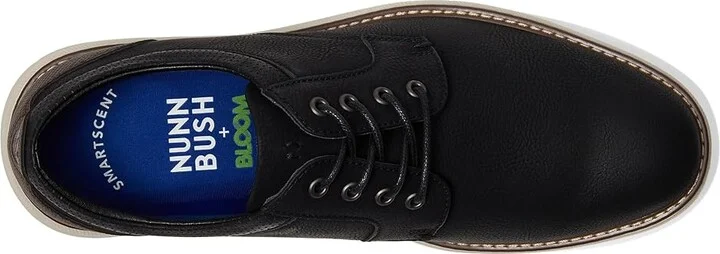 Nunn Bush Chase 2.0 Casual Plain Toe Oxford Contemporary Lace-Up Men's Shoes Black : 13 M (D), Leather - Image 2