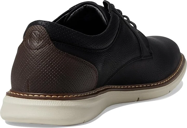 Nunn Bush Chase 2.0 Casual Plain Toe Oxford Contemporary Lace-Up Men's Shoes Black : 13 M (D), Leather - Image 4