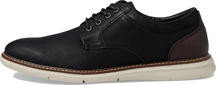 Nunn Bush Chase 2.0 Casual Plain Toe Oxford Contemporary Lace-Up Men's Shoes Black : 13 M (D), Leather - Image 6