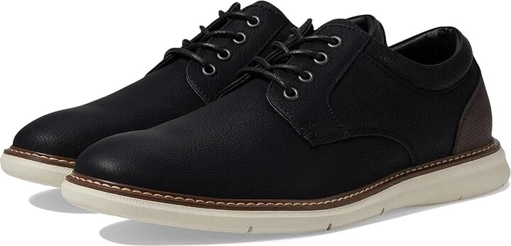 Nunn Bush Chase 2.0 Casual Plain Toe Oxford Contemporary Lace-Up Men's Shoes Black : 13 M (D), Leather