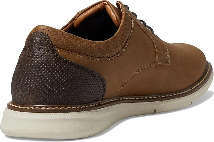 Nunn Bush Chase 2.0 Casual Plain Toe Oxford Contemporary Lace-Up Men's Shoes Cognac : 8 M (D), Leather - Image 4