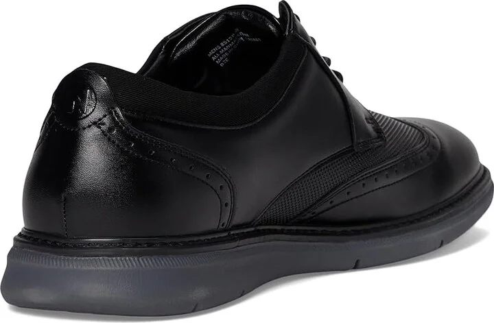 Nunn Bush Chase 2.0 Wingtip Oxford Casual Contemporary Lace Up Men's Shoes Black : 11 W (EE), Faux Leather - Image 4