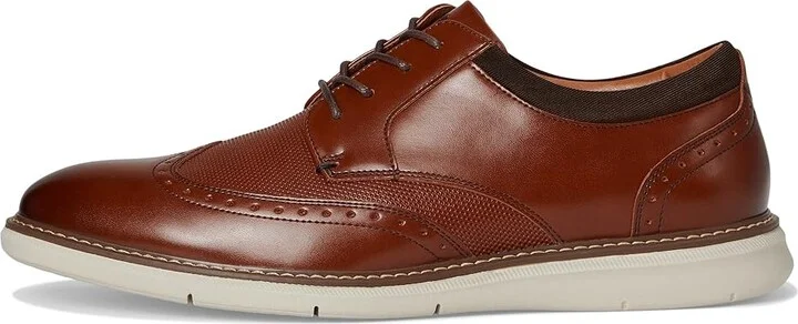 Nunn Bush Chase 2.0 Wingtip Oxford Casual Contemporary Lace Up Men's Shoes Cognac : 7.5 M (D), Faux Leather - Image 6
