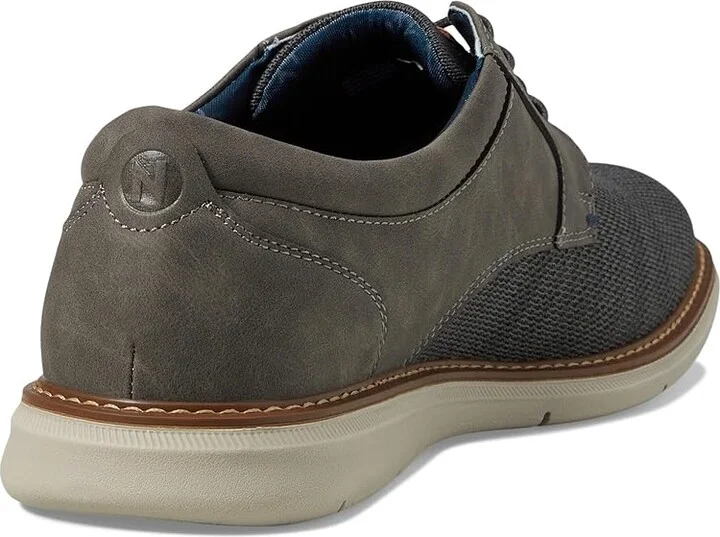 Nunn Bush Chase Knit Plain Toe Oxford Lightweight Breathable Versatile Lace Up Men's Shoes Grey : 11 W (EE), Synthetic - Image 4