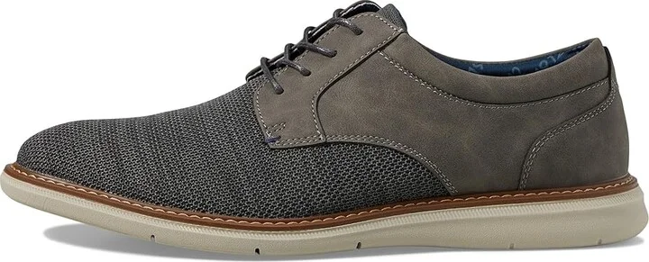 Nunn Bush Chase Knit Plain Toe Oxford Lightweight Breathable Versatile Lace Up Men's Shoes Grey : 11 W (EE), Synthetic - Image 6