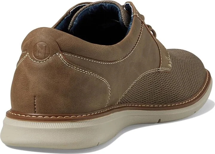 Nunn Bush Chase Knit Plain Toe Oxford Lightweight Breathable Versatile Lace Up Men's Shoes Taupe : 9.5 M (D), Synthetic - Image 4