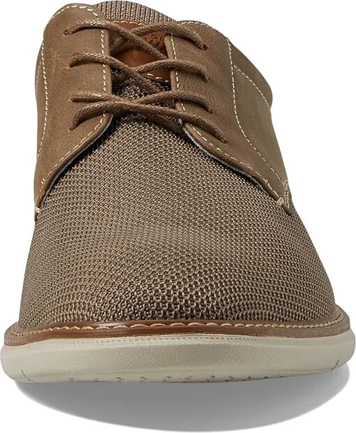 Nunn Bush Chase Knit Plain Toe Oxford Lightweight Breathable Versatile Lace Up Men's Shoes Taupe : 9.5 M (D), Synthetic - Image 5