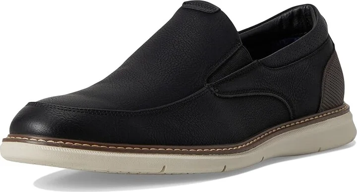 Nunn Bush Chase Moccasin Toe Slip-On Lightweight Contemporary Loafer Men's Shoes Black 1 : 9.5 M (D) - Image 5