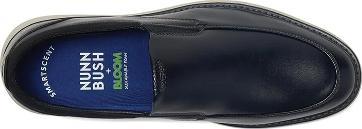 Nunn Bush Chase Moccasin Toe Slip-On Lightweight Contemporary Loafer Men's Shoes Black : 8 M (D) - Image 2