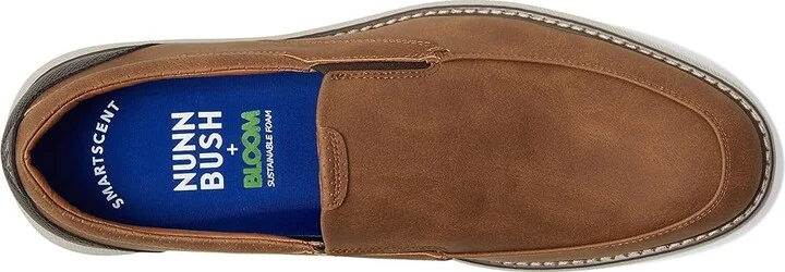 Nunn Bush Chase Moccasin Toe Slip-On Lightweight Contemporary Loafer Men's Shoes Cognac : 11.5 M (D) - Image 2