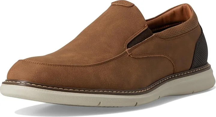 Nunn Bush Chase Moccasin Toe Slip-On Lightweight Contemporary Loafer Men's Shoes Cognac : 11.5 M (D) - Image 5