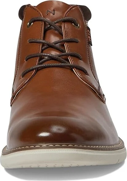 Nunn Bush Chase Plain Toe Chukka Contemporary Fashion Boot Men's Boots Cognac : 10 W (EE) - Image 5