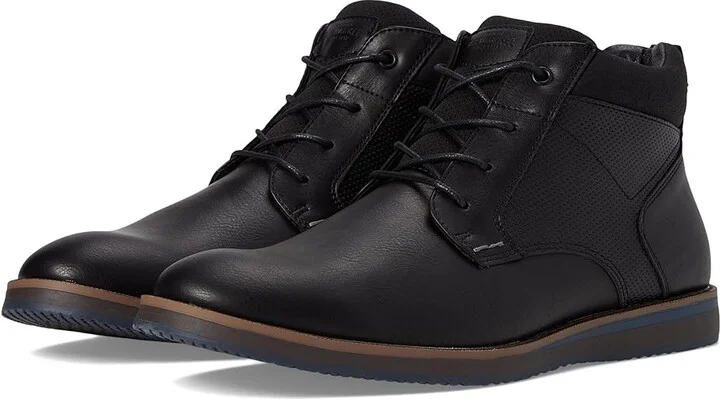 Nunn Bush Circuit DC Plain Toe Chukka Men's Shoes Black : 7.5 M (D), Synthetic