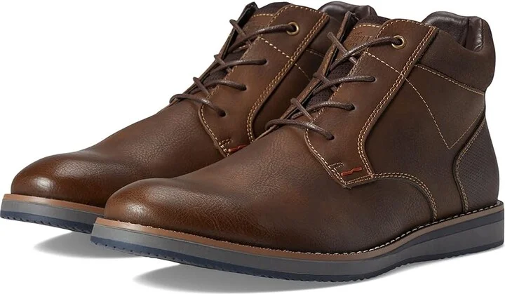 Nunn Bush Circuit DC Plain Toe Chukka Men's Shoes Brown : 7 M (D), Synthetic