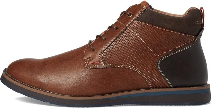 Nunn Bush Circuit DC Plain Toe Chukka Men's Shoes Cognac : 7 M (D), Synthetic - Image 5