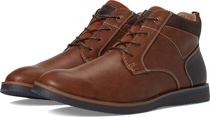 Nunn Bush Circuit DC Plain Toe Chukka Men's Shoes Cognac : 7 M (D), Synthetic