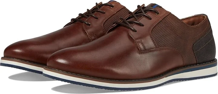 Nunn Bush Circuit Plain Toe Oxford Men's Shoes Brandy : 7 M (D), Synthetic/Leather