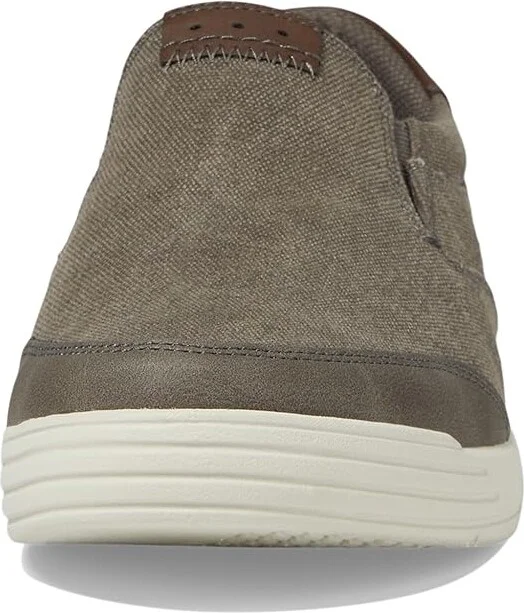 Nunn Bush City Walk Canvas Moc Toe Slip-On Men's Shoes Cement : 7 M (D), Textile/Synthetic - Image 5