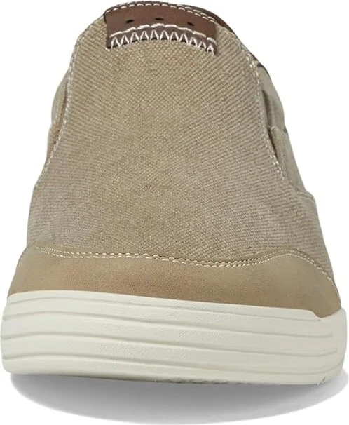 Nunn Bush City Walk Canvas Moc Toe Slip-On Men's Shoes Stone : 7 M (D), Textile/Synthetic - Image 5