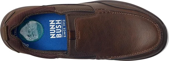 Nunn Bush Conway Casual Slip-On Men's Shoes Dark Brown : 7 M (D), Synthetic - Image 2