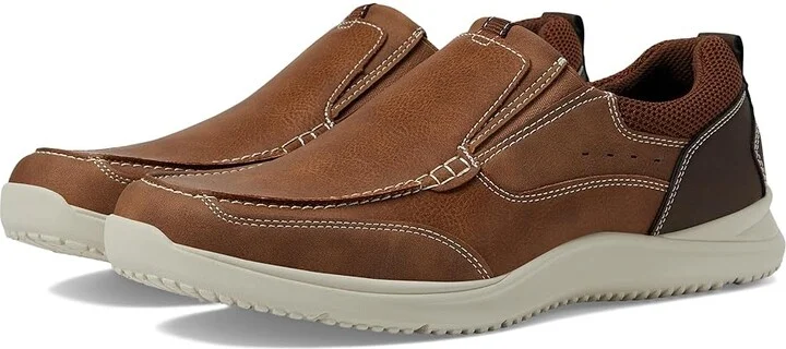 Nunn Bush Conway Casual Slip-On Men's Shoes Tan : 7 M (D), Synthetic