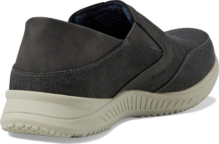 Nunn Bush Conway EZ Canvas Moccasin Toe Slip-On Easy Slip-In Loafer Men's Lace-up Boots Grey : 9.5 W (EE) - Image 4