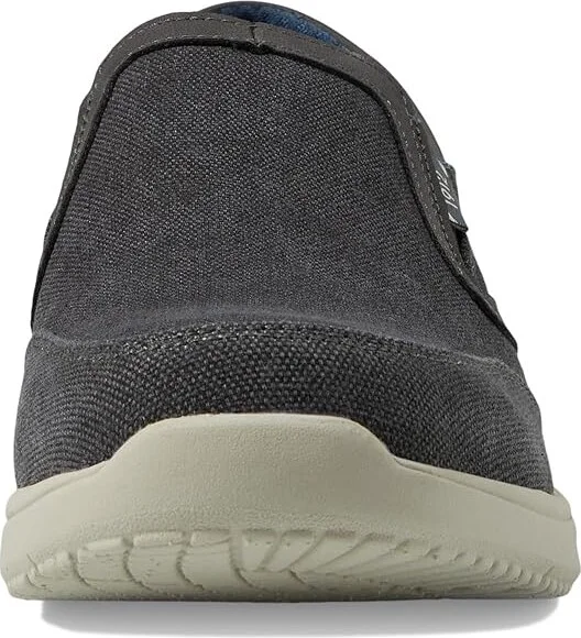 Nunn Bush Conway EZ Canvas Moccasin Toe Slip-On Easy Slip-In Loafer Men's Lace-up Boots Grey : 9.5 W (EE) - Image 5