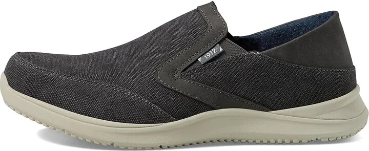 Nunn Bush Conway EZ Canvas Moccasin Toe Slip-On Easy Slip-In Loafer Men's Lace-up Boots Grey : 9.5 W (EE) - Image 6