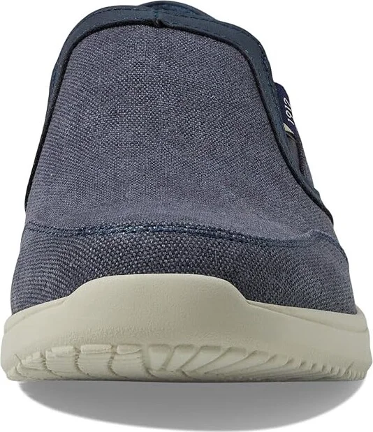Nunn Bush Conway EZ Canvas Moccasin Toe Slip-On Easy Slip-In Loafer Men's Lace-up Boots Navy : 8 M (D) - Image 5