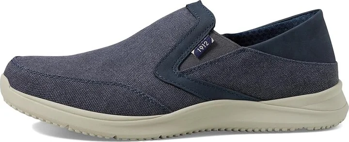 Nunn Bush Conway EZ Canvas Moccasin Toe Slip-On Easy Slip-In Loafer Men's Lace-up Boots Navy : 8 M (D) - Image 6