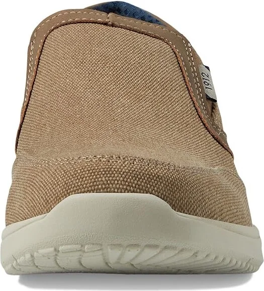 Nunn Bush Conway EZ Canvas Moccasin Toe Slip-On Easy Slip-In Loafer Men's Lace-up Boots Stone : 8 M (D) - Image 5