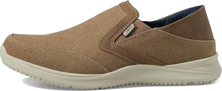 Nunn Bush Conway EZ Canvas Moccasin Toe Slip-On Easy Slip-In Loafer Men's Lace-up Boots Stone : 8 M (D) - Image 6