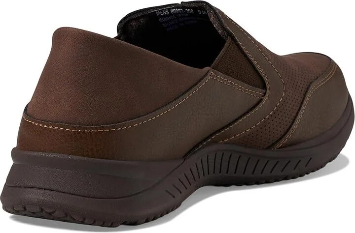 Nunn Bush Conway EZ Moccasin Toe Slip-On Easy Slip-In Loafer Men's Lace-up Boots Brown : 9 W (EE), Synthetic - Image 4