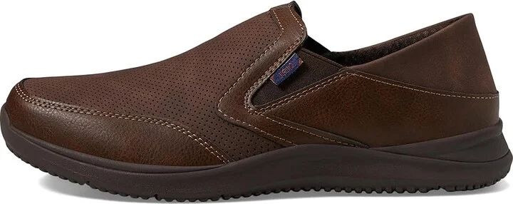Nunn Bush Conway EZ Moccasin Toe Slip-On Easy Slip-In Loafer Men's Lace-up Boots Brown : 9 W (EE), Synthetic - Image 6